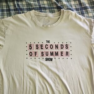 5 Seconds Of Summer Pink and Black Graphic Tee